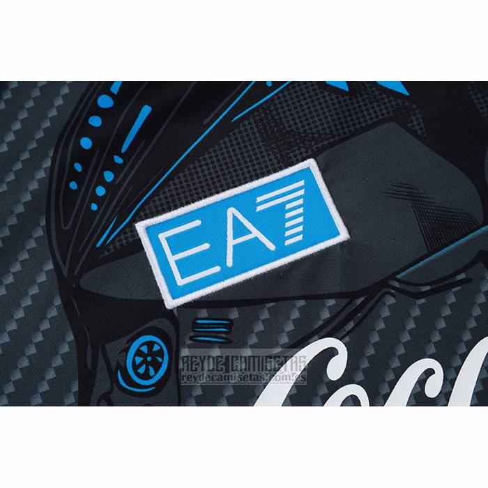 Chandal del Napoli Manga Corta 2025-2026 Negro - Pantalon Corto